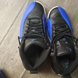 Jordan Black and Blue High-Top Sneakers